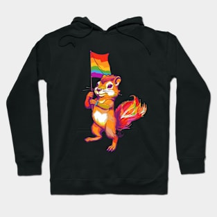 Walking sQUEERel (front / back version) Hoodie